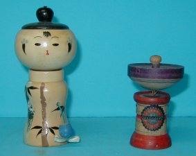 こけしごま 大典コマ 茨城 結城 （戦前）